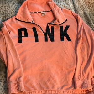 PINK zip up sweat shirt